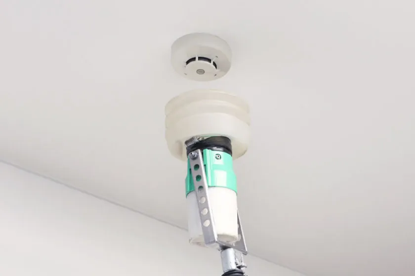 火災感知器の加煙試験