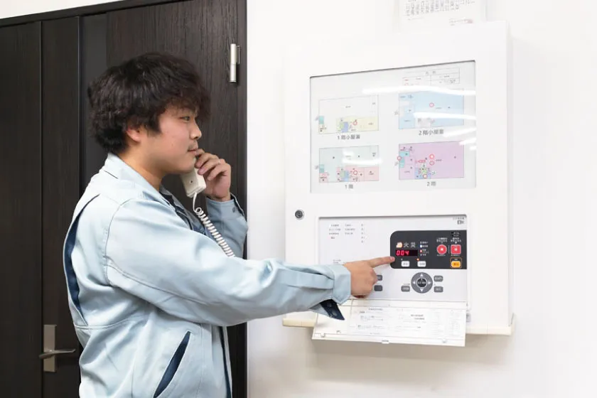 火災受信機の動作試験